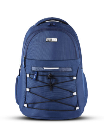 Laces Laptop Backpack-Blue